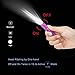 GLAREE E03 Keychain Flashlight, CREE LED 150 Lumens Mini Torch AAA Battery EDC Pocket Penlight Portable Emergency Light, Purple