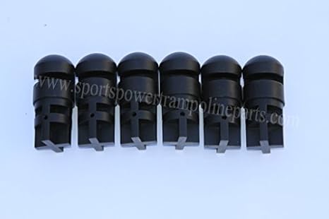 Trampoline Enclosure Plastic Caps (SET OF 6) for Sportspower Flex Models OEM Equipment by Sportspower
