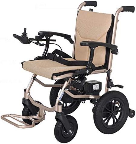 GREATY Foldable Power Compact Mobility Aid Wheel Chair, Electric Wheelchair - Weighs only 35 lbs with Battery - Supports 187 lb for Theuse,Convenient for Home and Outdoor use