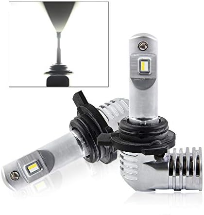 Powerty 2019 Newest 9012 HIR2 LED Headlight Bulbs Low Beam Conversion Kit，Mini 1:1 Design Headlight Halogen and Fog Light Replacement，6000K Xenon White 3 Year Warranty