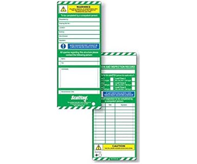 Amazon Scafftag 安全チェックリスト 足場警告タグ 言語 英語 Scf03a 10個 安全標識 産業 研究開発用品 通販 Amazon Scafftag 安全チェックリスト 足場警告タグ 言語 英語 Scf03a 10個 安全標識 産業 研究開発用品 通販