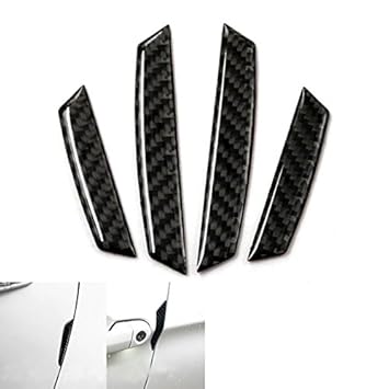 Odster 4X Real Carbon Fiber Autot¨¹rkantensto?Schutz-Anti-Scratch Anti-Rammschutzleisten Kit Car Au?enteil Zubeh?r