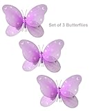 5″ x 4″ Pink Hanging Butterfly Decorations for Butterfly Party Decorations Butterfly Nursery Baby Room And Girls Room Decor, Baby & Kids Zone