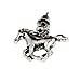 Dangle Silver Running Galloping Horse Hypoallergenic Earring for Women Teen Little Girl Jewelry Gift