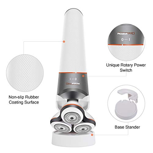 Electric Razor for Men Beard Trimmer 5 in 1 Grooming Kit Electric Shaver Rechargeable Waterproof Rotary Shavers Cordless Nose Hair Trimmer