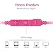 Karakao H1 Bluetooth Headphones 4.1 Wireless Runing Earbuds Workout Earphones with Mic for iPhone and Android - Pink Headset
