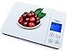 Ozeri Gourmet Digital Kitchen Scale in Tempered Glass - with Timer, Alarm and Temperature Display