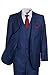 King Formal Wear Men's Premium Modern Fit Pinstripe Suit - Many Colors (Blue pinstripe, 38 Regular)…