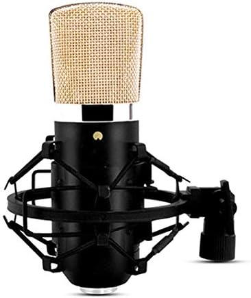 コンデンサーマイク ショックマウント付きハート型スタジオコンデンサーマイクキット コンピュータライブマイク ダイナミックマイク