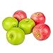 Juvale Apples for Crafts & Decoration - 2.7 x 2.2 x 2.5 in, Red & Green, 6-Pack - Realistic Artificial Fruit That Look Real - Decorative Fruit for Home Decor