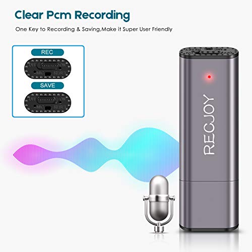 Mini Voice Recorder for Lectures Meetings RECJOY,16GB Digital Audio Recorder 72Hours Recording Devic - //coolthings.us