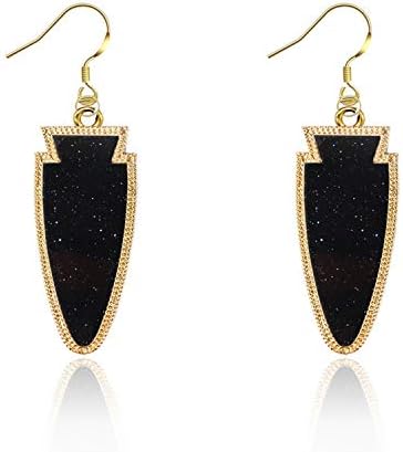 Europe and The United States Big Personality Earrings Kendra Scott Acrylic Fluorescent Earrings Tapered Arrow Earrings