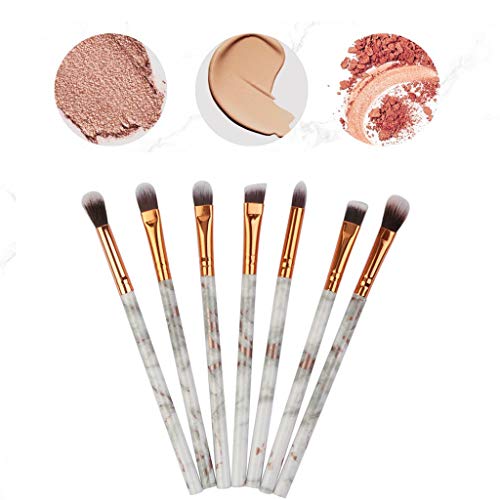 Perfect Best Gifts for Women!!! Jumberri 7Pcs Multifunctional Marble Makeup Brush Concealer Eyeshadow Brushes Set Makeup Tool Kit Cosmetic
