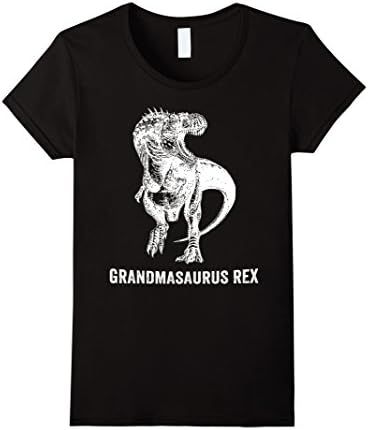Women's Grandmasaurus Rex Funny Dinosaur T-Shirt for Grandma XL Black