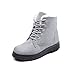 YIXINAN Warm winter snow boots female boots with flat boots student short women's boots