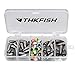 THKFISH Fishing Weights Sinkers Fishing Beads Bullet Sinkers Carolina Rig Texas Rig Kit Fishing Accessories Kit 64pcs