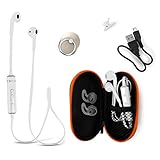 Bluetooth Earbuds Headphones with Microphone from BT WAVES - Best Apple Style Noise Cancelling Stereo Earpods Wireless Headset Enjoy Clear Sound on the Move