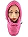 Balaclava Hooded Face Mask Fleece (Pink)