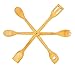 Large Organic Bamboo Cutting Board with 6 Piece Utensil Set. 18 x 12 inch Chopping Block Cheese Board & Serving Tray with Drip Groove. Hygienic & Antimicrobial. Home & Camping. Live a Life You Deserve
