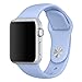 Otmake for Apple Watch Band Series 1 Series 2, Soft Silicone Sport Style Replacement iWatch Strap for Apple Wrist Watch (38mm L Lilac)