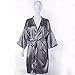 LuckyFine Waterproof Hair Salon Cosmetology Cutting Hairdressing Style Gown Cape Apron Robe Grey