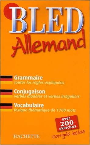 Résultat de recherche d'images pour "BLED - Allemand - Grammaire-Conjugaison amazon"