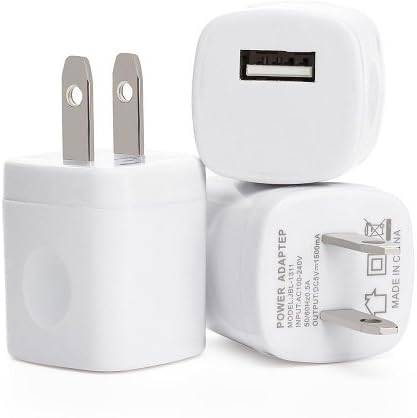 Spark Electronics SPARK-3HA Universal USB Port Colors USB AC/DC Power Adapter Home Wall Charger - White