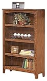 Ashley Furniture Signature Design - Cross Island Medium Office Bookcase - 3 Adjustable Shelves - Casual - Medium Brown Finish