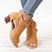 Women Low Heel Sandals Open Toe Ankle Strap Cut Out Wedge Sandals Block Heel Platform Shoes White
