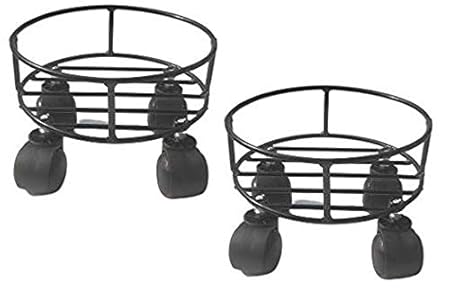 Truphe PSWW01 Heavy Duty Plant Stand with Wheels - Pack of 2