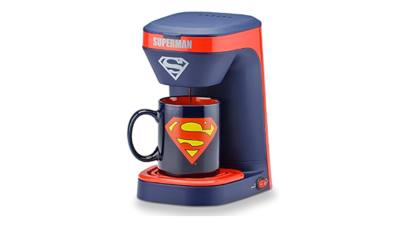 DC Superman 1-Cup Coffee Maker with Mug 