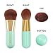 Docolor Kabuki Foundation Face Powder Brush Portable Makeup Cosmetic Tool (Green)