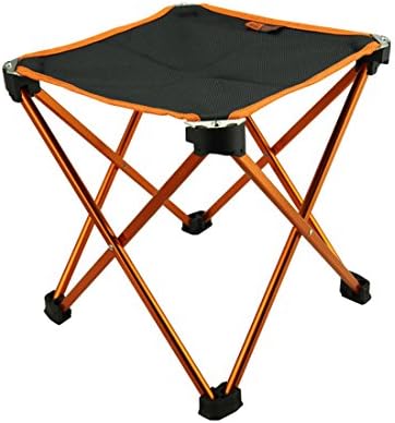 Markkeer Lightweight Aluminum Alloy Folding Fishing Chair Camping Chairs 600D Oxford Cloth (Gold)