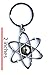 Anatomology Science Symbol Key Chain - Atom Key Chain - Silver