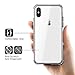 Mkeke Compatible with iPhone Xs Case,iPhone X Case,Clear Anti-Scratch Shock Absorption Cover Case iPhone Xs/X