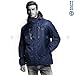 OutdoorMaster Men's 3-in-1 Ski Jacket - Winter Jacket Set with Fleece Liner Jacket & Hooded Waterproof Shell - for Men (Deep Blue,S)