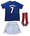 2018 France Antoine Griezmann #7 Kylian MBAPPE #10 Home Blue Kids Soccer Football Jersey Socks Shorts Youth Sizes