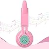 Riwbox Bluetooth Headphones, CT-7 Cat Ear LED Light Up Wireless Foldable Headphones Over Ear with Microphone and Volume…