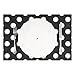 Yochoice Hipster Colorful Spot Black White Polka Dot Circle Placemat Plate Holder Set of 4, Stylish Polyester Table Place Mats Protector for Kitchen Dining Room 12