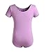 DANSHOW Girls Short Sleeve Leotard with Skirt Kids Dance Ballet Tutu Dresses(3027-M-09)
