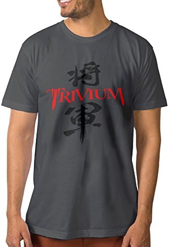 BADOU Trivium Rock Band Character Particular Men's T-shirt L DeepHeather