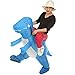 Inflatable Rider Costume Riding Me T-Rex Fancy Dress Funny Dinosaur Dragon Funny Suit Mount Adult