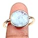 Moonstone 18k Rose Gold Clad Wholesale Gemstone Round Ring (9)