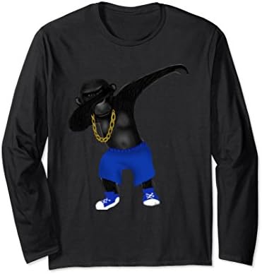 Unisex Storecastle: Funky Dabbing Chimpanzee Funny Art T-Shirt 2XL Black