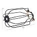 Rustic State Drop Vintage Design Metal Light Cage Guard – Decorative Lamp Shade Black