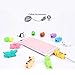 Goodgoodstuday Cable Bite Charging USB Cable Protector Cute Animal Data Cord Saver Phone Accessory (Sheep+Panda+Shark Blue)