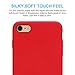 iPhone 6/6s Case Liquid Silicone Gel Rubber Case,Full Body Protection Shockproof Cover Case with Soft Microfiber Cloth Lining Cushion for Apple iPhone 6/6s (Red)