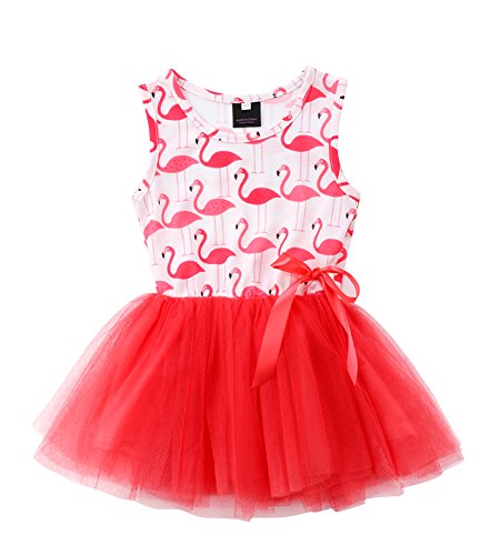pink flamingo sundress