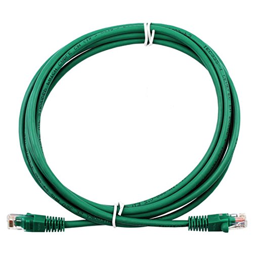 14' FT Green CAT5e Patch Cable UTP 350 MHz Molded Booted RJ45 Network Snagless 24 AWG Stranded Male to Male RJ-45 Enhanced Category 5e High Speed Ethernet Data Computer Gaming Jumper
