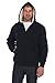 Gioberti Mens Sherpa Lined Pull Zip Fleece Hoodie Jacket